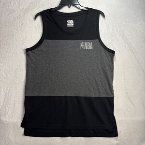 NBA Basketball Men's Large Jersey Tank Top Black Gray